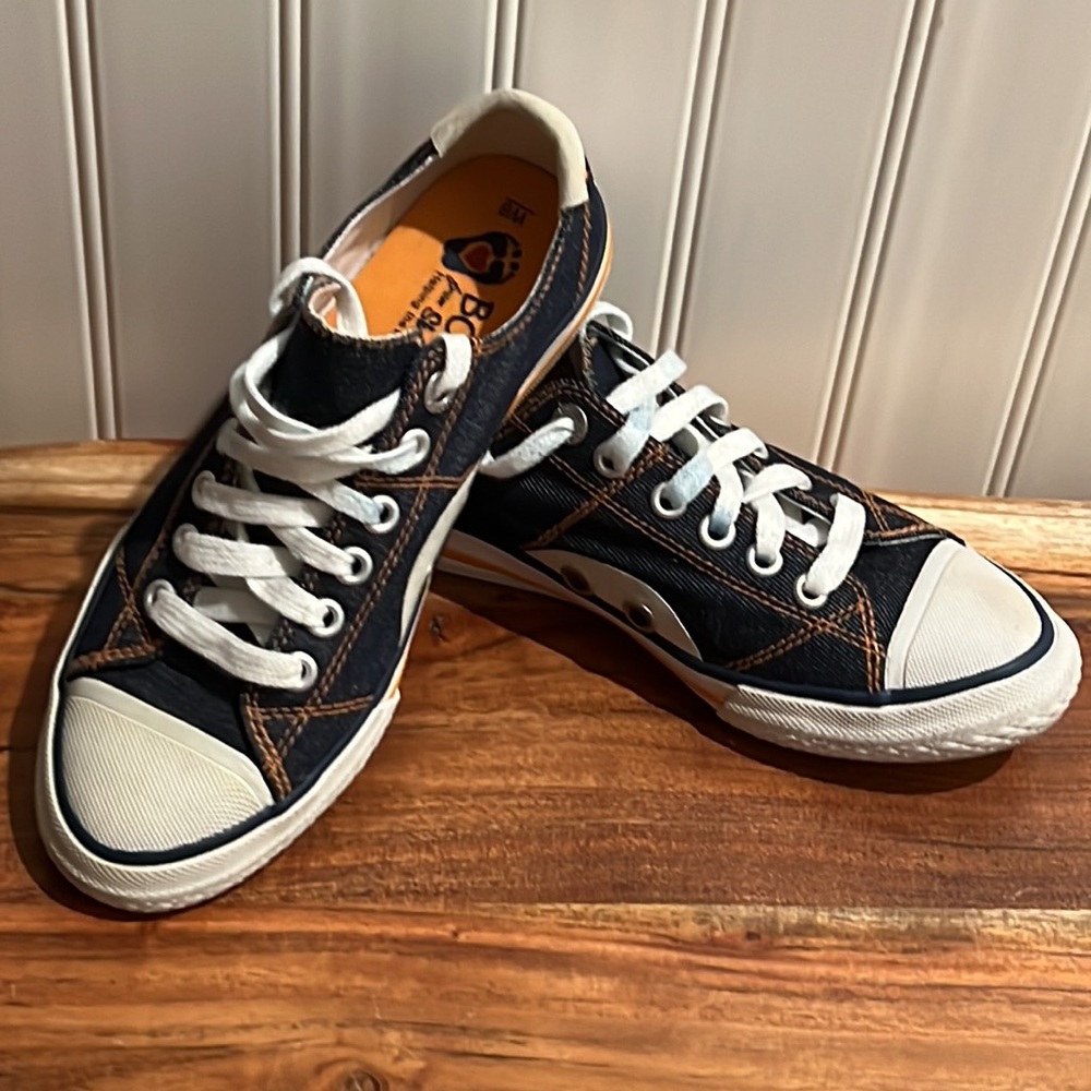 BOBS From Sketchers Blue Canvas Denim Shoes-Like New - Picture 11 of 14
